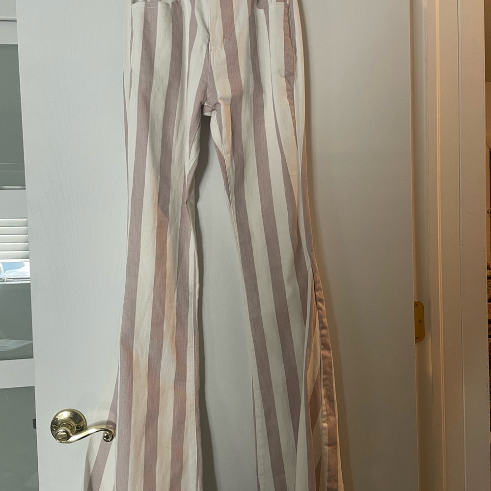 Striped Flare Pants